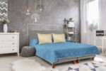 Cuvertura matlasata cu 2 fete Alcam, microfibra, 210x220 cm, Blue Jeans - imagine 2
