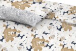 Lenjerie de pat dubla King Size, Maira, TC200, 4 piese, 200x220 cm, bumbac satinat, multicolorTip produs: Set | Numar bucati/set: 4 piese | Pentru: 2 persoane - imagine 3