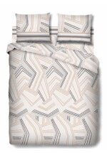Lenjerie de pat dubla, King Size, Thread, TC200, 4 piese, 200x220 cm, bumbac satinat, multicolorTip produs: Set | Numar bucati/set: 4 piese | Pentru: 2 persoane - imagine 2