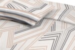 Lenjerie de pat dubla, King Size, Thread, TC200, 4 piese, 200x220 cm, bumbac satinat, multicolorTip produs: Set | Numar bucati/set: 4 piese | Pentru: 2 persoane - imagine 3