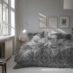 Lenjerie de pat dubla, King Size, Wol, TC200, 4 piese, 200x220 cm, bumbac satinat, multicolorTip produs: Set | Numar bucati/set: 4 piese | Pentru: 2 persoane