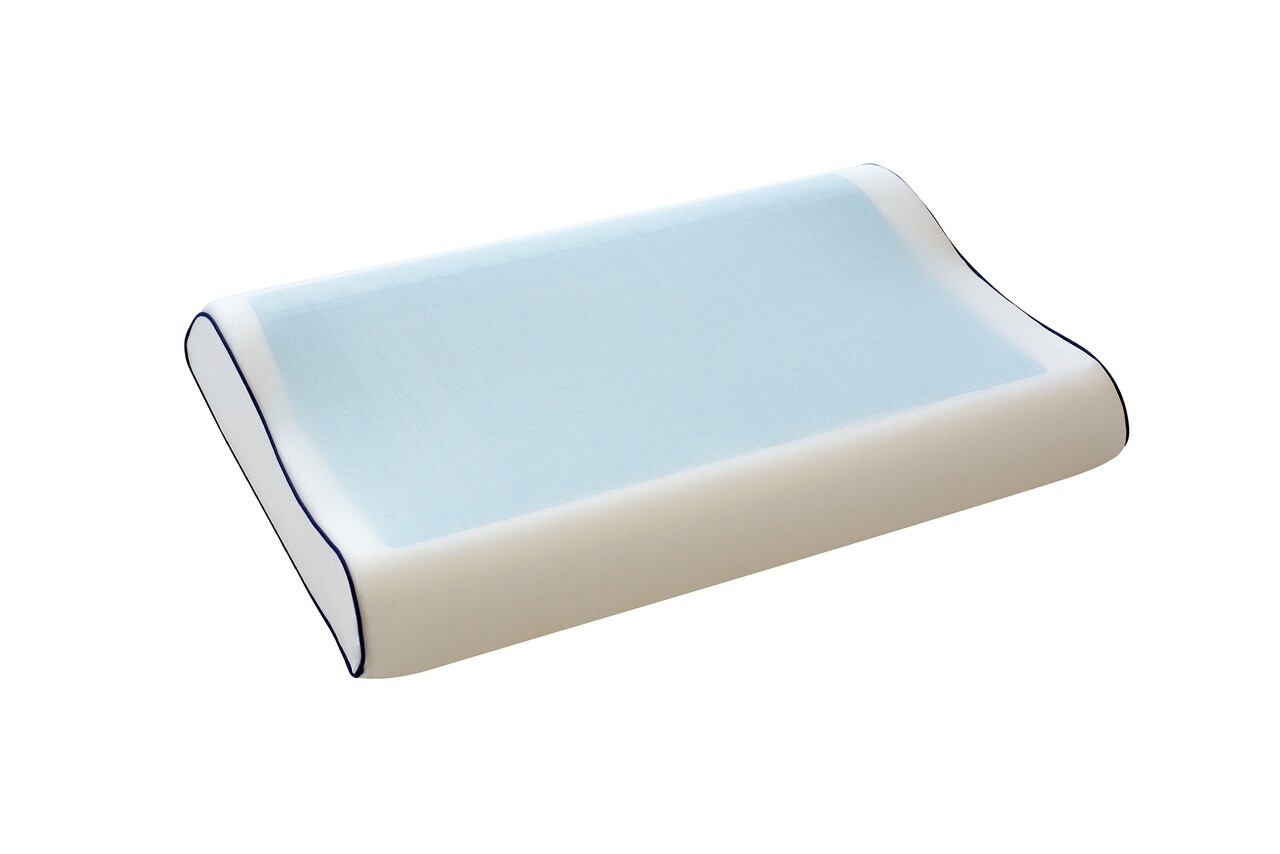 l-perna-anatomica-green-future-memory-arctic-gel-40x60x12-cm Perna Anatomica Green Future Memory Arctic Gel 40x60 cmCompozitie umplutura: Spuma poliuretanica | Fermitate: Medie | Proprietati: Arctic Gel - imagine 1