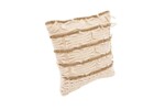 Perna decorativa Sand Bedora, 45x45 cm, cusatura manuala, bumbac si alte fibreStil: Etnic | Imprimeu: Cu aplicatii decorative | Forma: Patrat | Tip produs: Perna decorativa - imagine 3