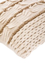 Perna decorativa Sand Bedora, 45x45 cm, cusatura manuala, bumbac si alte fibreStil: Etnic | Imprimeu: Cu aplicatii decorative | Forma: Patrat | Tip produs: Perna decorativa - imagine 6