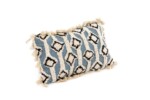 Perna decorativa Sky Bedora, 30x50 cm, 100% bumbacStil: Etnic | Imprimeu: Cu aplicatii decorative | Forma: Dreptunghi | Tip produs: Perna decorativa