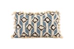 Perna decorativa Sky Bedora, 30x50 cm, 100% bumbacStil: Etnic | Imprimeu: Cu aplicatii decorative | Forma: Dreptunghi | Tip produs: Perna decorativa - imagine 5