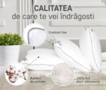 Perna Feeling 100 70x70 cm- Puf de gasca 100%Garantie: 3 Ani | Compozitie umplutura: Puf de gasca | Nivel fermitate: Moale | Proprietati: Lavabila - imagine 2