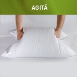 Perna Feeling Green Future 50% puf de gasca 50% pana de gasca, 40x40 cmCompozitie umplutura: Puf si pana de gasca | Nivel fermitate: Medie | Proprietati: Lavabila | Garantie: 2 ani - imagine 14
