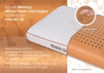 Perna Green Future Memory Cool Copper 40x60 cmNivel fermitate: Medie | Compozitie umplutura: Memory - imagine 6