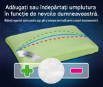 Pernă Nature 45x65 Verde - BambusCompozitie umplutura: Fibre siliconice, fibre bambus | Nivel fermitate: Medie | Garantie: 1 an - imagine 4