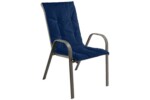 Perna scaun cu spatar Alcam, Midsummer, 105x48x3 cm, material impermeabil, AlbastruStil: Modern | Imprimeu: Uni | Forma: Dreptunghi | Tip produs: Perna scaun