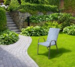 Perna scaun cu spatar Alcam, Midsummer, 105x48x3 cm, microfibra matlasta, Blue JeansStil: Clasic | Imprimeu: Uni | Forma: Dreptunghi | Tip produs: Perna scaun - imagine 2