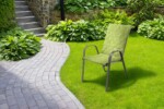 Perna scaun cu spatar Alcam, Midsummer, 105x48x3 cm, microfibra matlasta, Green JeansStil: Clasic | Imprimeu: Uni | Forma: Dreptunghi | Tip produs: Perna scaun - imagine 2
