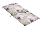 Perna scaun cu spatar Alcam, Midsummer, 105x48x3 cm, microfibra matlasta, LavandaStil: Floral | Imprimeu: Cu model | Forma: Dreptunghi | Tip produs: Perna scaun - imagine 2