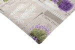 Perna scaun cu spatar Alcam, Midsummer, 105x48x3 cm, microfibra matlasta, LavandaStil: Floral | Imprimeu: Cu model | Forma: Dreptunghi | Tip produs: Perna scaun - imagine 6