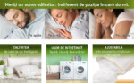 Pernă Wool 60x60 - Lână MerinosCompozitie umplutura: Lana merinos; Fibre siliconice | Nivel fermitate: Medie | Proprietati: Lavabila | Garantie: 2 ani - imagine 8