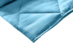 Pilota Alcam Damasc Bleu Ciel 200x220 cm, umplutura cu bambus, 300 g/mpCompozitie umplutura: Fibra bambus, fibra siliconica | Sezon: Toamna; Iarna | Densitate: 300 g/m² | Proprietati: Matlasata - imagine 3