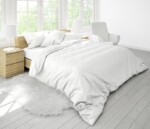 Pilota Alcam Damasc White Line 200x220 cm, umplutura cu bambus, 300 g/mpCompozitie umplutura: Fibra bambus, fibra siliconica | Sezon: Toamna; Iarna | Densitate: 300 g/m² | Proprietati: Matlasata - imagine 2
