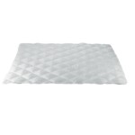 Pilota Alcam de vara din microfibra alba 140x200 cm, 150g/mpDensitate: 150 g/m² | Sezon: Vara | Proprietati: Matlasata | Compozitie umplutura: Fibra siliconica - imagine 2