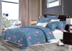 Pilota Alcam Pink Flamingo microfibra matlasata, 180x200 cm, 250g/mpCompozitie umplutura: Fibra siliconica | Sezon: 4 anotimpuri | Proprietati: Matlasata | Densitate: 250 g/m² - imagine 2