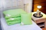 Pilota Nature 140x200 Green - Bambus 100%, 200g/mpGarantie: 2 ani | Sezon: 4 anotimpuri | Densitate: 200 g/m² | Compozitie umplutura: Fibra bambus - imagine 3