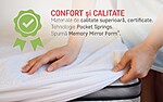 Saltea Endurance Pocket Memory 7 Zone de Confort, H 30 cm, 90x200 cmTip: Arcuri Pocket; Memory | Nivel fermitate: Medie | Garantie: 5 ani | Greutate maxima recomandata/persoana - kg: 130 - imagine 10