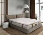 Saltea Feeling Luxury Brown 180x200 cm, H 30 cm, Multipocket, LatexTip: Arcuri Pocket; Latex; | Nivel fermitate: Medie | Proprietati: Bambus | Garantie: 10 ani | Greutate maxima recomandata/persoana - kg: 150 | Fermitate: Medie - imagine 18