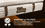 Saltea Feeling Luxury Brown 200x200 cm, H 30 cm, Multipocket, LatexTip: Arcuri Pocket; Latex; | Nivel fermitate: Medie | Proprietati: Bambus | Garantie: 10 ani | Greutate maxima recomandata/persoana - kg: 150 | Fermitate: Medie - imagine 8