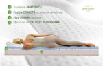 Saltea Green Future Arctic Gel Memory 14 + 5, 140x190 cm, H 21 cm, 7 zone de confort, Anatomica, OrtopedicaTip: Memory | Nivel fermitate: Medie | Greutate maxima recomandata/persoana - kg: 120 | Garantie: 3 Ani - imagine 4