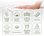 Saltea Premium Organic Cotton Pocket Memory 7 Zone de Confort 120x200 cm, H 26 cmTip: Arcuri Pocket; Memory | Nivel fermitate: Medie | Garantie: 7 ani | Greutate maxima recomandata/persoana - kg: 150 - imagine 6