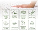 Saltea Premium Organic Cotton Pocket Memory 7 Zone de Confort 90x200 cm, H 26 cmTip: Arcuri Pocket; Memory | Nivel fermitate: Medie | Garantie: 7 ani | Greutate maxima recomandata/persoana - kg: 150 - imagine 6