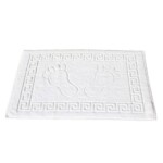 Set 2 prosoape pentru picioare Hotel Line, Bedora, 50 x 70 cm, 100% bumbac cardat, 650 gr/mp, albDimensiuni: 50x70 cm | Material: Bumbac cardat | Imprimeu: Uni | Tip produs: Pentru hotel | Numar bucati/set: 2 piese | Densitate: 650 gr/mp - imagine 4