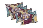 Set 4 perne Mandala, microfibra matlasata Alcam, 50x70 cmCompozitie umplutura: Fibre sintetice | Nivel fermitate: Medie | Proprietati: Lavabila