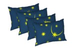 Set 4 perne Moon Night, microfibra matlasata Alcam, 50x70 cmCompozitie umplutura: Fibre sintetice | Nivel fermitate: Medie | Proprietati: Lavabila