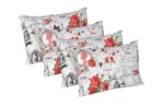 Set 4 perne Romance, microfibra matlasata, 50x70 cmCompozitie umplutura: Fibre sintetice | Nivel fermitate: Medie | Proprietati: Lavabila