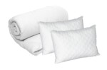 Set Blanche, 2 perne microfibra 50x70 cm si pilota matlasata 350g/mp, 180x200 cmDensitate: 350 g/m² | Compozitie umplutura: Fibra siliconica | Sezon: Iarna | Proprietati: Matlasata