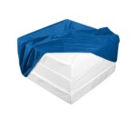 Taburet Urban Living, 63x36x63 cm, AlbastruGarantie: 2 ani | Compozitie umplutura: Spuma poliuretanica | Tip: Extensibila | Forma: Standard | Numar locuri: 1 - imagine 2